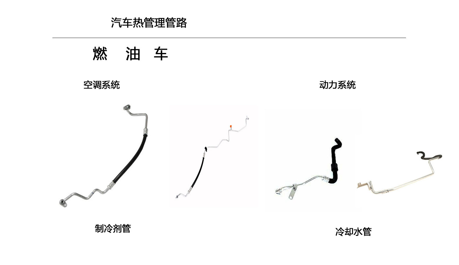 燃油车制冷剂管冷却水管